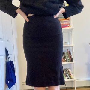 Madewell black pencil skirt!